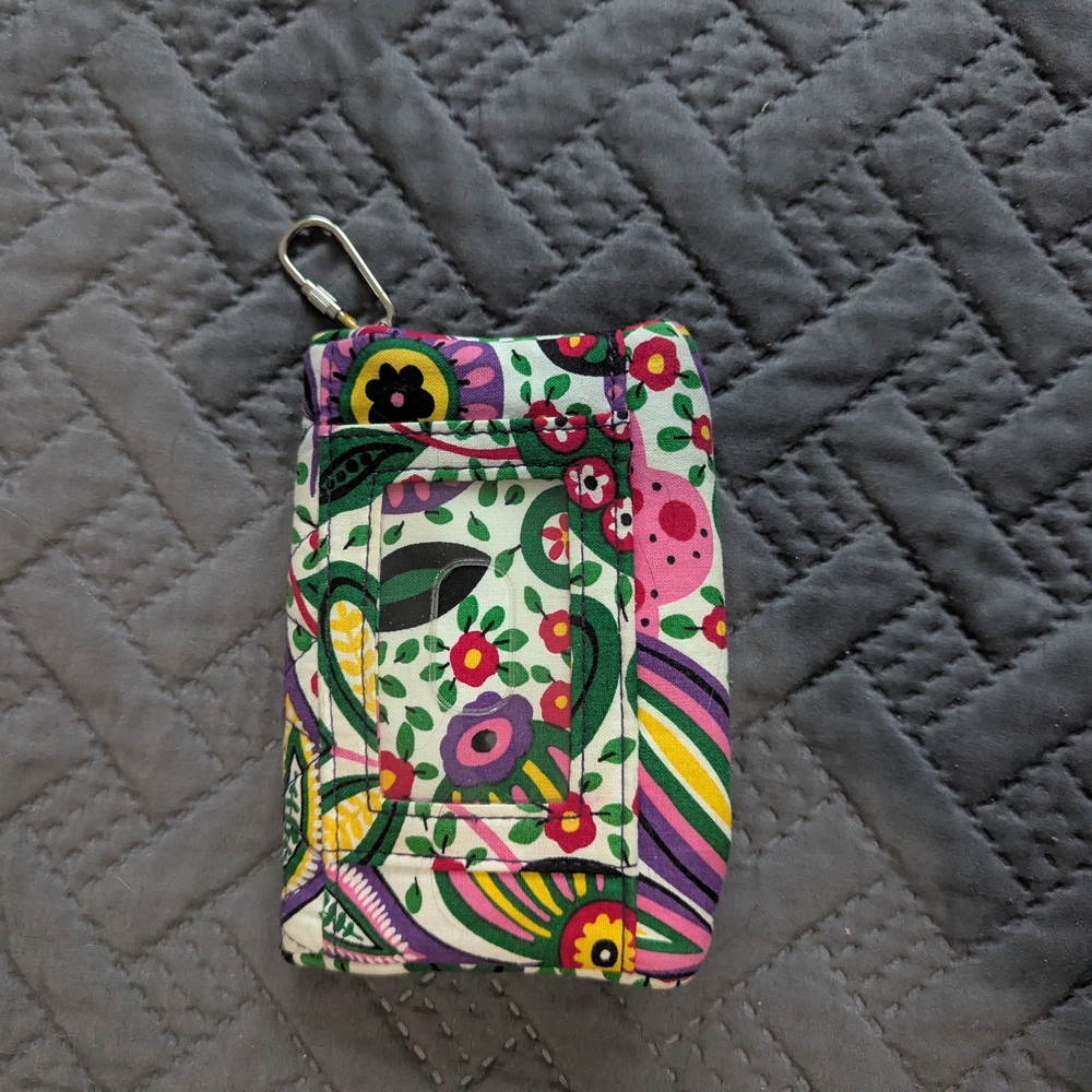 Vera Bradley Multicolor Floral Keychain Wallet